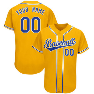 Men Baseball Jersey Custom Logo Team Wear Quick Dry Athletic Uniform Shirt - Product Image 1
