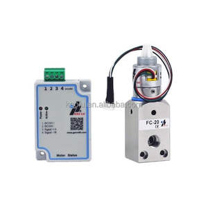 Válvula de control de flujo proporcional Peek con cuerpo de plástico y aguja controlada por paso, eléctrica de 24V CC - Product Image 1