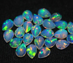 Ethiopian Welo Natural Opal Faceted Pear Cut 2-4 Carat Multi Fire October Birthstone Loose Gemstone for Jewelry Making Hasnain - Product Image 4