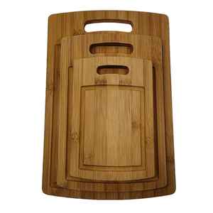 Planche à découper, planche à découper en bois massif avec poignée en acier inoxydable, planches à découper en bois de qualité supérieure et épaisses pour la cuisine - Product Image 2