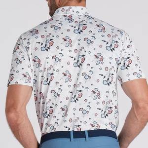 Polo de golf personalizado de alta calidad, color naranja, 100% algodón, con diseño de calabaza, estampado digital, informal, para hombre. - Product Image 5