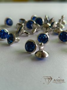 Remaches de Cristal de Zafiro, Remaches de Diamantes de Imitación Azules de Primera Calidad para Prendas de Cuero, Bolsos, Zapatos, Cinturones y Accesorios de Manualidades - Product Image 5