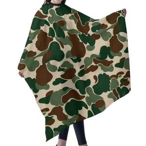 Hairdressing Cape <b>Pink</b> Purple Black Camouflage Print Polyester Non-Stick Hair Salon Barber Use 140x160cm - Product Image 2