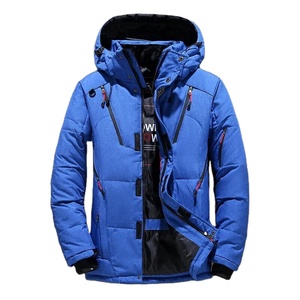 Pardessus d'hiver décontracté de haute qualité pour hommes, veste chaude à capuche épaisse, manteau thermique, parka service OEM, impression, décoration - Product Image 1