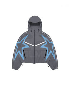 Conjunto Deportivo Cortavientos de Nylon 100% Impermeable, Chaqueta y Pantalones Acampanados con Paneles Extra Grandes, Unisex - Product Image 2