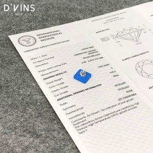 D'vins Jewels, Joyería Personalizada, Diamante Cultivado en Laboratorio HPHT CVD D, Forma Redonda, 1CT, Origen Surat, para la Elaboración de Joyas - Product Image 1