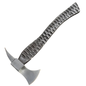 Hache marteau à lame en acier forgé, manche en caoutchouc, pour survie et usage DIY - Product Image 1