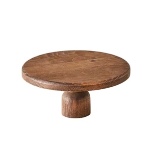 Hot Selling Bella Maison Solid Wood Cake Stand Home Decor Round Pedestal Tray for Kitchen <b>Table</b> Dessert <b>Display</b> Serving Platter - Product Image 1