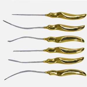 Juego de 6 instrumentos quirúrgicos ortopédicos de acero inoxidable para lifting facial y de cejas, elevadores y diseccionadores, portátiles para uso veterinario. - Product Image 4