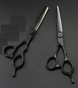 Professional Stainless Steel Sharp Right-Handed Thinning Shear Scissors Set Medium Handle 28 Teeth Durability Cutting for <b>Barber</b> - Product Image 3