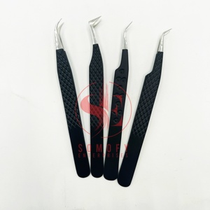 Pinzas para Pestañas de Volumen Ruso de 90 Grados Somofy Enterprises, Acero Inoxidable, Logotipo Personalizado, Diseño de Corazón, Herramienta de Belleza - Product Image 4