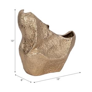 Florero Decorativo de Metal Premium para Exhibición en Mesa, Adorno Interior Contemporáneo para Hogares - Product Image 3