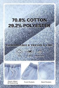 Relaxed Fit <b>Men</b> <b>Jeans</b> Shorts Casual Summer Wear with Durable Denim Fabric and Stylish Everyday Look Design - Product Image 6