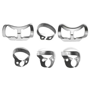 Pinzas profesionales de dique de goma dental, 6 unidades, para procedimientos endodónticos, reductores universales higiénicos Brinker, control de tejido gingival - Product Image 6