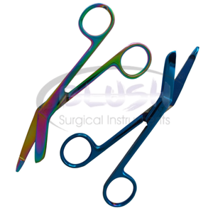 Handmade Steel Surgical Bandage Scissors Good Selling Rainbow Color Instruments Set Hospital Made Plastic By <b>Blush</b> Surgical - Product Image 1