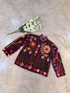 Awesome Look Statement Handmade <b>Velvet</b> Suzani <b>Jacket</b> Embroider Boho <b>Women</b> Coat Cotton Lined Winter Outwear <b>For</b> Travel & Holiday - Product Image 5