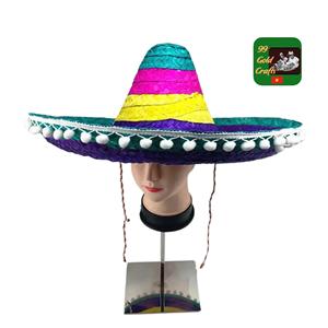 Sombrero Mexicano Unisex Colorido, Sombreros de Paja de Moda para la Playa - Product Image 5