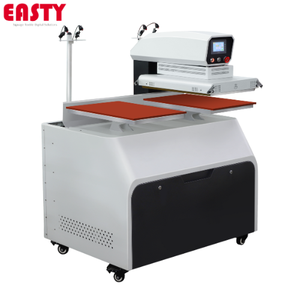 Pneumatic Double Station Heat Press Machine for T-<b>Shirt</b> Garment Dual shuttle heat transfer machine 40x60cm Double Station - Product Image 2