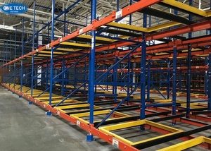 Push Back <b>Racking</b> <b>System</b> Vietnam Customization Heavy Duty Steel Screw Assembly Electrostatic Powder Coating - Product Image 4