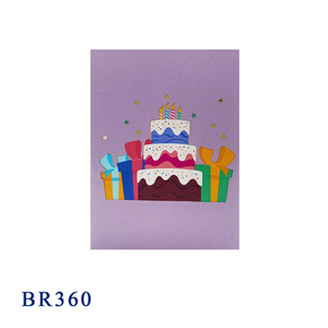 การ์ดอวยพรวันเกิดแบบ 3 มิติ หลากสีสัน ยี่ห้อ Best Price Viet Craft รุ่น Happy Birthday Cake Pop การ์ดอวยพรแฮนด์เมดสุดฮิต - Product Image 1