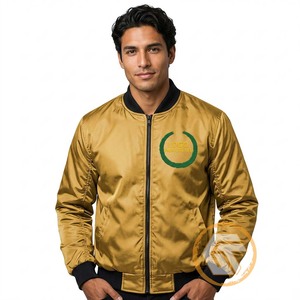 Chaqueta Universitaria Acolchada y Bordada en Satén Omega Personalizada de GREEK TREASURES, de Alta Calidad, Transpirable e Impermeable - Product Image 1