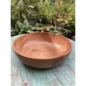 Premium Quality Solid Wood Serving <b>Bowl</b> with Handmade Reusable Non-Toxic Sustainable Kitchenware for Salad Rice and <b>Snacks</b> Use - Product Image 1