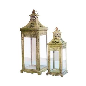 Farol de Metal con Revestimiento Rústico de Diseño Moderno, Elegante con Asa, Tamaño, Forma y Color Personalizables - Product Image 4