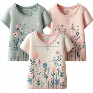 T-shirts authentiques en tricot de coton épais pour filles Styles futuristes exclusifs imprimés T-shirt décontracté à manches courtes Designs uniques - Product Image 6