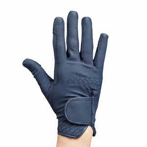 Gants d'équitation personnalisables avec logo, mi-doigts, pour l'été et l'hiver, respirants, en cuir, compatibles écran tactile, pour hommes et femmes - Product Image 4