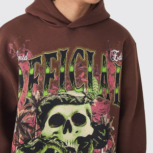 Custom Design Basics Full Screen Printing Casual Hoodies For <b>Men's</b> Fashion Hip Hop Streetwear Pullover <b>Hoodie</b> - Product Image 6