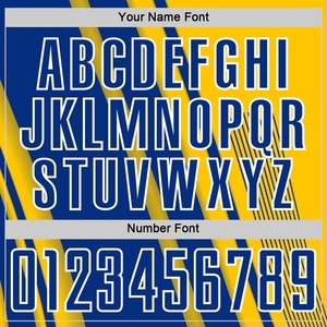 เสื้อฟุตบอลซับลิเมชั่นสีเหลืองรอยัลขาวลายเส้น ระบายอากาศได้ดี แห้งเร็ว ชุดทีมฟุตบอล ชุดฝึกซ้อมกีฬา - Product Image 6