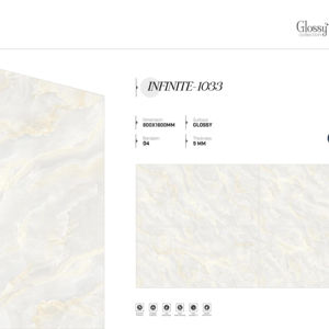 กระเบื้องพอร์ซเลนลายหินอ่อน เงาหรูหรา ขนาด 800x1600 1200x1800 750x1500 มม. สำหรับบ้าน อพาร์ทเม้นท์ และโครงการเชิงพาณิชย์ - Product Image 1