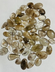 Caboche en cuivre rutile naturel de qualité supérieure AAA, poli, pour bijoux, cristal de guérison, artisanat, certifié, taille personnalisable - Product Image 4
