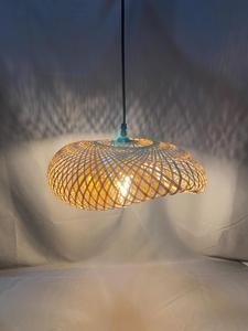 Handwoven Rattan Pendant <b>Light</b> Bamboo <b>Ceiling</b> Lamp Rustic <b>Boho</b> Hanging <b>Light</b> Home Decor Supplier Manufacturer - Product Image 6