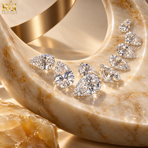 Diamant de laboratoire en forme de poire artistique de 12,00 carats, couleur DEF |   Pierre précieuse brillante allongée de qualité supérieure pour bijoux sur mesure - Product Image 1