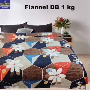 1KG Luxury Soft Winter Flannel Raschel Double <b>Bed</b> Blanket - Product Image 5