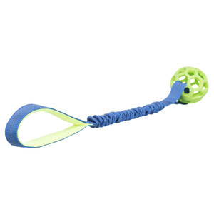 Tirette élastique avec boule de 7/48 cm pour animaux de compagnie, jouet interactif - Product Image 1
