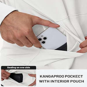 400gsm Hoodie 100% Cotton Men's Hot Sale Men's Loose Fitting Thick Hoodie Pullover Sweatshirt Custom Logo French Terry Hoodies - Product Image 3