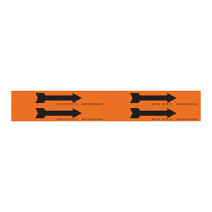 Étiquette autocollante en vinyle Brady pour la marquage de direction des tuyaux intérieurs et extérieurs - Product Image 3