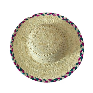 Chapeau de paille mexicain exporté du Vietnam, à large bord, en paille, idéal pour la plage, les événements, les festivals, les costumes et les fêtes - Product Image 1