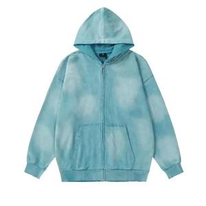 Sudaderas con Capucha Extra Grandes con Logotipo Personalizado, Lavadas al Ácido, Desgastadas, para Hombre, Sudaderas Vintage Rotosas, Sudaderas de Gran Peso al por Mayor - Product Image 2