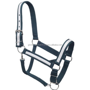 Attractive Color Option Double Ply Nylon Webbing Nylon horse halter with <b>roller</b> buckle and snap at throat nylon halter horse - Product Image 6