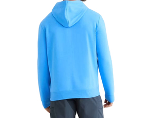 High Quality Men's Hooded Sweatshirt 100% Cotton Breathable Solid Color Casual Autumn Wear Blue Custom Logo - Product Image 3
