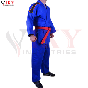 Traje de Judo Azul Transpirable 100% Algodón, Ropa de Artes Marciales con Corte Automatizado, Gi de Judo de Alta Calidad, Producto de Moda Recién Llegado - Product Image 5