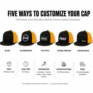 Gorra Unisex de 6 Paneles con Cierre a Presión, Diseño Color Block Negro, Dorado y Blanco, Estilo Urbano, Ajustable, Cierre Magnético, Material de Lona - Product Image 2