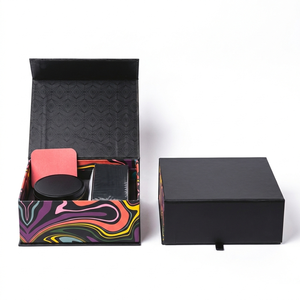 Custom A5 Deep Orange Magnetic Gift <b>Boxes</b> with <b>Removable</b> Ribbon Luxury Packaging Wholesale - Product Image 1
