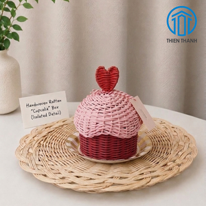 Panier-cadeau Gergean, best-seller, boîte à cupcakes en rotin faite à la main, panier en osier de qualité supérieure, décoration pour Ramadan et Eid - Product Image 1