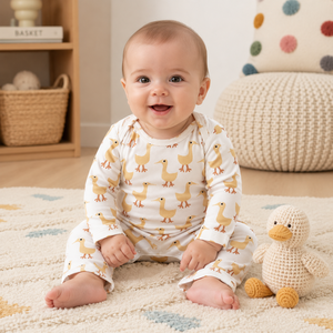 Unisex Baby Romper 100% Organic Cotton Baby Bodysuit | Full Sleeve Infant <b>Jumpsuit</b> Breathable Anti-Pilling Newborn Baby Clothing - Product Image 2