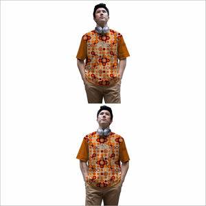 เสื้อยืดผู้ชายทรงหลวมพิมพ์ลายแฟชั่นลำลอง เนื้อผ้านุ่ม 100% ผ้าฝ้าย เสื้อยืดผู้ชายสำหรับใส่ทำงานและสไตล์สตรีท - Product Image 4