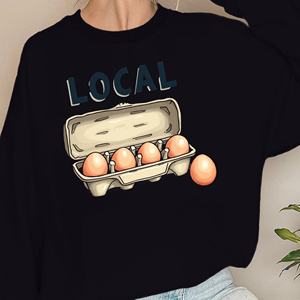 DISTRIBUIDOR LOCAL con huevos sudaderas Mujer - Product Image 5